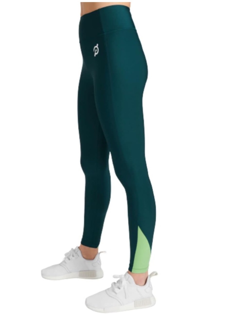 Peloton High Rise Leggings in Green | Size Large